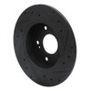 633-67043L Drilled/Slotted Brake Rotor [Black], 1994-2004 Infiniti/Nissan, Position: Rear Left - image 4