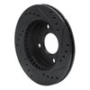 633-67044L Drilled/Slotted Brake Rotor [Black], 1995-2000 Infiniti/Nissan, Position: Front Left - image 4