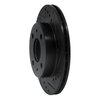 633-67044R Drilled/Slotted Brake Rotor [Black], 1995-2000 Infiniti/Nissan, Position: Front Right - image 2