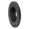 633-67045R Drilled/Slotted Brake Rotor [Black], 1995-2000 Infiniti/Nissan, Position: Front Right - image 4