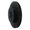 633-67047L Drilled/Slotted Brake Rotor [Black], 1996-1998 Infiniti/Nissan, Position: Front Left - image 2