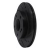 633-67047R Drilled/Slotted Brake Rotor [Black], 1996-1998 Infiniti/Nissan, Position: Front Right - image 2