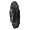 633-67048L Drilled/Slotted Brake Rotor [Black], 1999-2001 Infiniti/Nissan, Position: Front Left - image 2