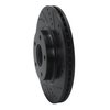 633-67049R Drilled/Slotted Brake Rotor [Black], 2002-2006 Infiniti/Nissan, Position: Front Right - image 2
