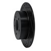 633-67050L Drilled/Slotted Brake Rotor [Black], Fits Select Multiple Makes/Models, Position: Rear Left - image 2