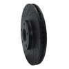 633-67051L Drilled/Slotted Brake Rotor [Black], 2003-2005 Infiniti/Nissan, Position: Front Left - image 2