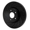 633-67052L Drilled/Slotted Brake Rotor [Black], Fits Select Infiniti/Nissan, Position: Front Left - image 2