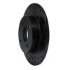 633-67053R Drilled/Slotted Brake Rotor [Black], 2004-2006 Infiniti/Nissan, Position: Rear Right - image 2
