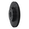 633-67054L Drilled/Slotted Brake Rotor [Black], 2004-2006 Infiniti/Nissan, Position: Front Left - image 2