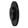 633-67054R Drilled/Slotted Brake Rotor [Black], 2004-2006 Infiniti/Nissan, Position: Front Right - image 2