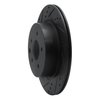 633-67055L Drilled/Slotted Brake Rotor [Black], Fits Select Infiniti/Nissan, Position: Rear Left - image 2