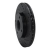 633-67056R Drilled/Slotted Brake Rotor [Black], 2007-2014 Infiniti/Nissan, Position: Front Right - image 2