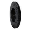 633-67058L Drilled/Slotted Brake Rotor [Black], 2007-2015 Infiniti/Nissan, Position: Front Left - image 4