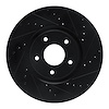 633-67059R Drilled/Slotted Brake Rotor [Black], 2007-2017 Multiple Makes/Models, Position: Front Right - image 1