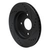 633-67062L Drilled/Slotted Brake Rotor [Black], 2007-2017 Infiniti/Nissan, Position: Front Left - image 4