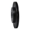 633-67065L Drilled/Slotted Brake Rotor [Black], 2011-2019 Infiniti/Nissan, Position: Front Left - image 2