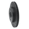 633-67065R Drilled/Slotted Brake Rotor [Black], 2011-2019 Infiniti/Nissan, Position: Front Right - image 2