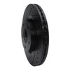 633-67066L Drilled/Slotted Brake Rotor [Black], Fits Select Infiniti/Nissan, Position: Front Left - image 2