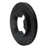 633-67074L Drilled/Slotted Brake Rotor [Black], 1984-1986 Infiniti/Nissan, Position: Front Left - image 2