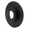 633-67075R Drilled/Slotted Brake Rotor [Black], 1978-1982 Infiniti/Nissan, Position: Front Right - image 2