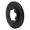 633-67078L Drilled/Slotted Brake Rotor [Black], 1983-1985 Infiniti/Nissan, Position: Front Left - image 2