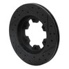 633-67078L Drilled/Slotted Brake Rotor [Black], 1983-1985 Infiniti/Nissan, Position: Front Left - image 4