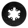 633-67079L Drilled/Slotted Brake Rotor [Black], 1985-2012 Infiniti/Nissan, Position: Front Left - image 1