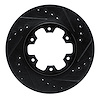 633-67080R Drilled/Slotted Brake Rotor [Black], 1985-2002 Infiniti/Nissan, Position: Front Right - image 1