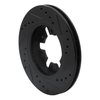 633-67081L Drilled/Slotted Brake Rotor [Black], 1985-1997 Infiniti/Nissan, Position: Front Left - image 4