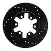633-67081R Drilled/Slotted Brake Rotor [Black], 1985-1997 Infiniti/Nissan, Position: Front Right - image 1