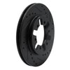 633-67081R Drilled/Slotted Brake Rotor [Black], 1985-1997 Infiniti/Nissan, Position: Front Right - image 2