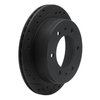 633-67083R Drilled/Slotted Brake Rotor [Black], 1988-1995 Infiniti/Nissan, Position: Rear Right - image 2