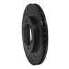 633-67085R Drilled/Slotted Brake Rotor [Black], 1998-2015 Infiniti/Nissan, Position: Front Right - image 2