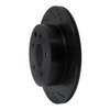 633-67088R Drilled/Slotted Brake Rotor [Black], Fits Select Multiple Makes/Models, Position: Rear Right - image 2