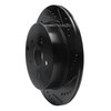 633-67089R Drilled/Slotted Brake Rotor [Black], Fits Select Infiniti/Nissan, Position: Rear Right - image 2
