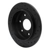 633-67090L Drilled/Slotted Brake Rotor [Black], 2004-2015 Infiniti/Nissan, Position: Rear Left - image 4
