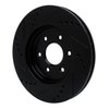 633-67092R Drilled/Slotted Brake Rotor [Black], Fits Select Multiple Makes/Models, Position: Front Right - image 4