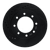 633-67102L Drilled/Slotted Brake Rotor [Black], 2012-2021 Infiniti/Nissan, Position: Fr Left,Front Left - image 1