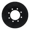 633-67102R Drilled/Slotted Brake Rotor [Black], 2012-2021 Infiniti/Nissan, Position: Front Right,Fr Right - image 1