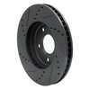 633-67103R Drilled/Slotted Brake Rotor [Black], Fits Select Multiple Makes/Models, Position: Front Right - image 4