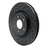 633-67104L Drilled/Slotted Brake Rotor [Black], 2014-2019 Infiniti/Nissan, Position: Front Left - image 2