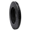 633-67105R Drilled/Slotted Brake Rotor [Black], Fits Select Infiniti/Nissan, Position: Front Right - image 4