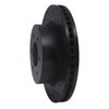 633-67108R Drilled/Slotted Brake Rotor [Black], Fits Select Infiniti/Nissan, Position: Front Right - image 2
