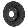633-67112L Drilled/Slotted Brake Rotor [Black], Fits Select Infiniti/Nissan, Position: Front Left - image 2