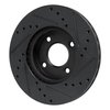 633-67112L Drilled/Slotted Brake Rotor [Black], Fits Select Infiniti/Nissan, Position: Front Left - image 4