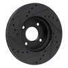 633-67112R Drilled/Slotted Brake Rotor [Black], Fits Select Infiniti/Nissan, Position: Front Right - image 4