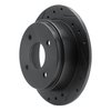 633-68001L Drilled/Slotted Brake Rotor [Black], 1990-1992 Infiniti/Nissan, Position: Rear Left - image 2