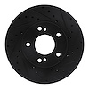 633-68002R Drilled/Slotted Brake Rotor [Black], 1990-1997 Infiniti/Nissan, Position: Front Right - image 1