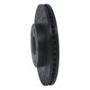 633-68005L Drilled/Slotted Brake Rotor [Black], 1997-2001 Infiniti/Nissan, Position: Front Left - image 2