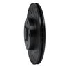 633-68007R Drilled/Slotted Brake Rotor [Black], 2003-2005 Infiniti/Nissan, Position: Front Right - image 2